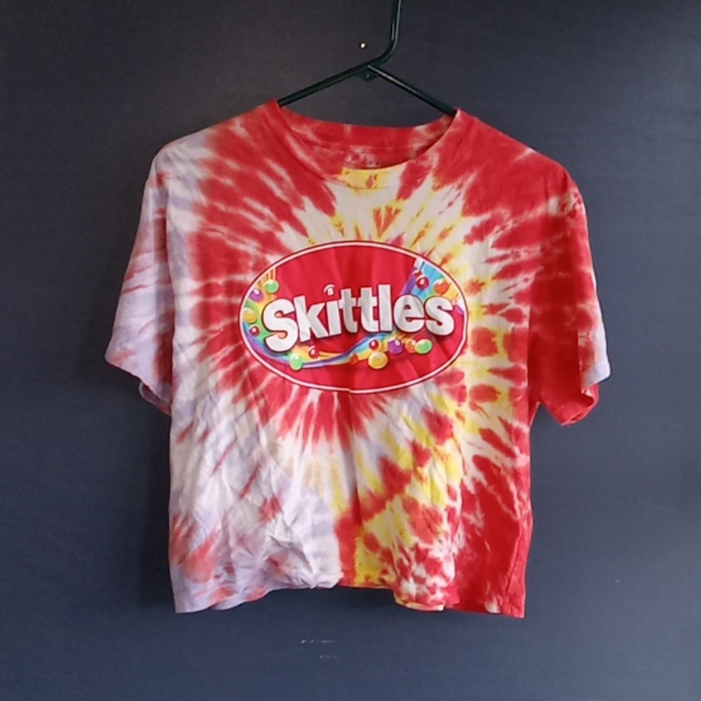 Tie-Dye Short Sleeve Tee - Red & Yellow